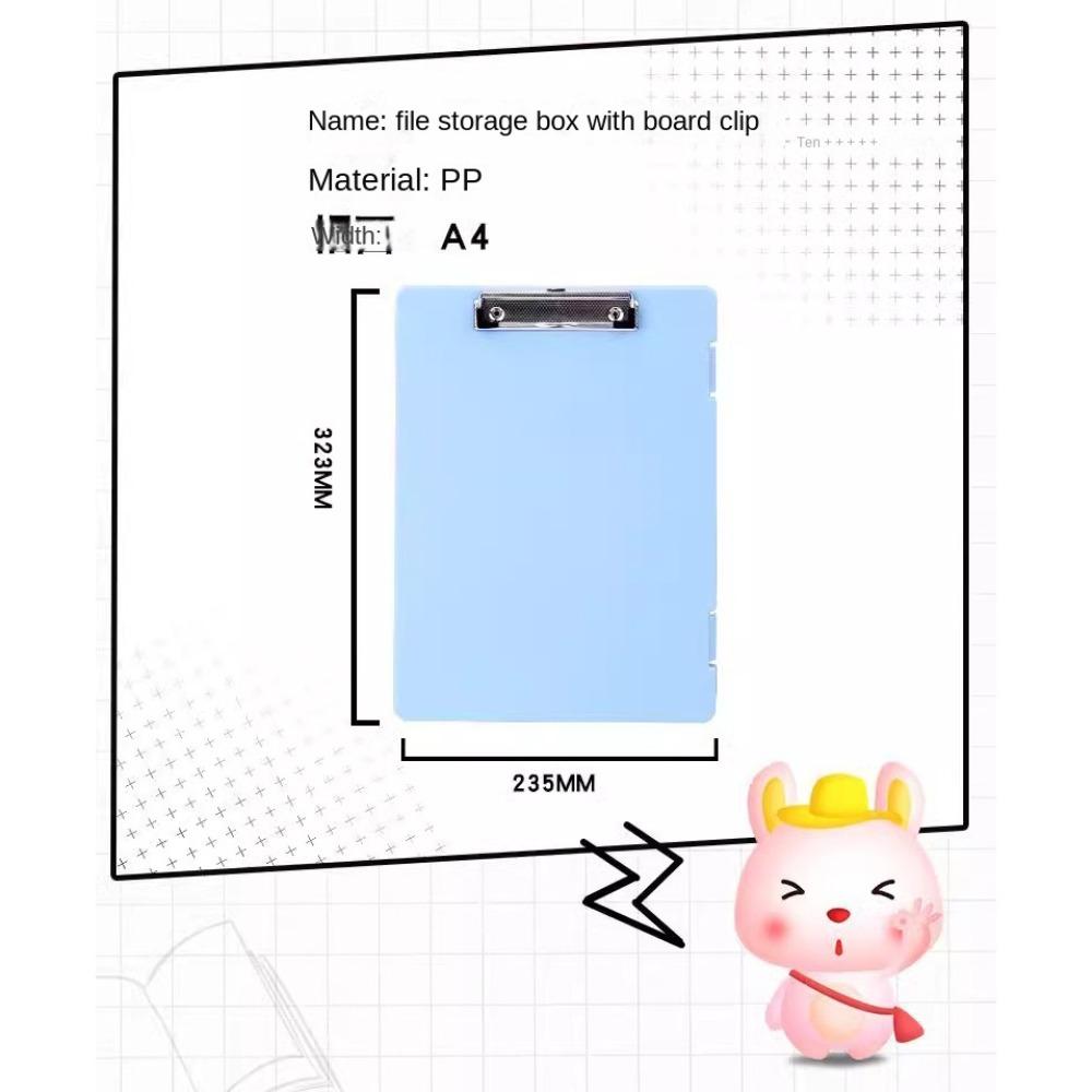 Multi-function File Splint Storage Box Writing Board Side Opening Clasps Folder School Stationery