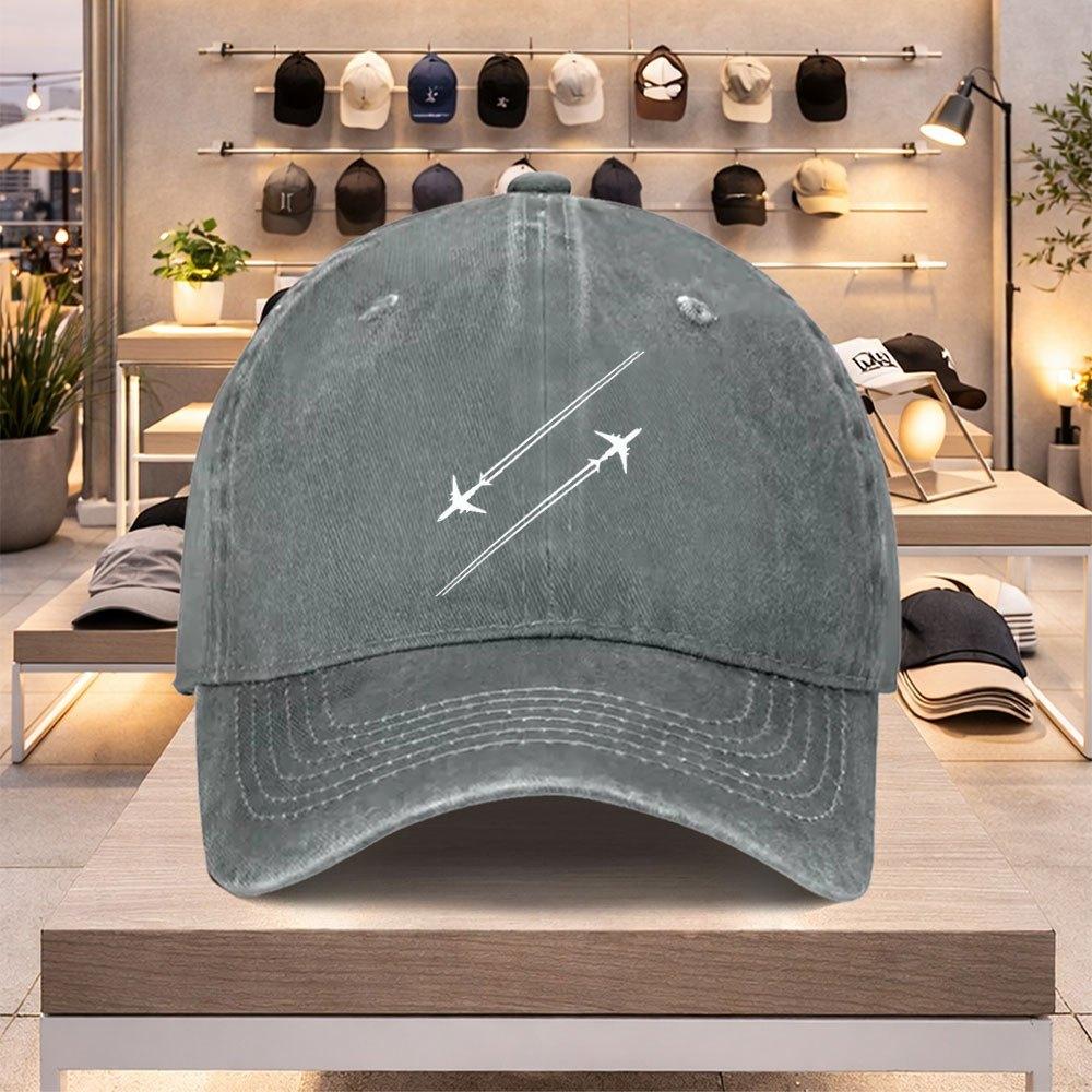 Airplane Design Baseball Cap for Unisex and Women Lightweight Adjustable Spring Summer Hat