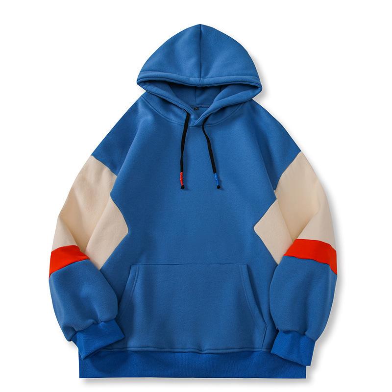 Мужской свитшот большого размера, ленивый стиль, свободный топ, с длинным рукавом, пуловер, базовая рубашка, весенне-осенний, с капюшоном, повседневный