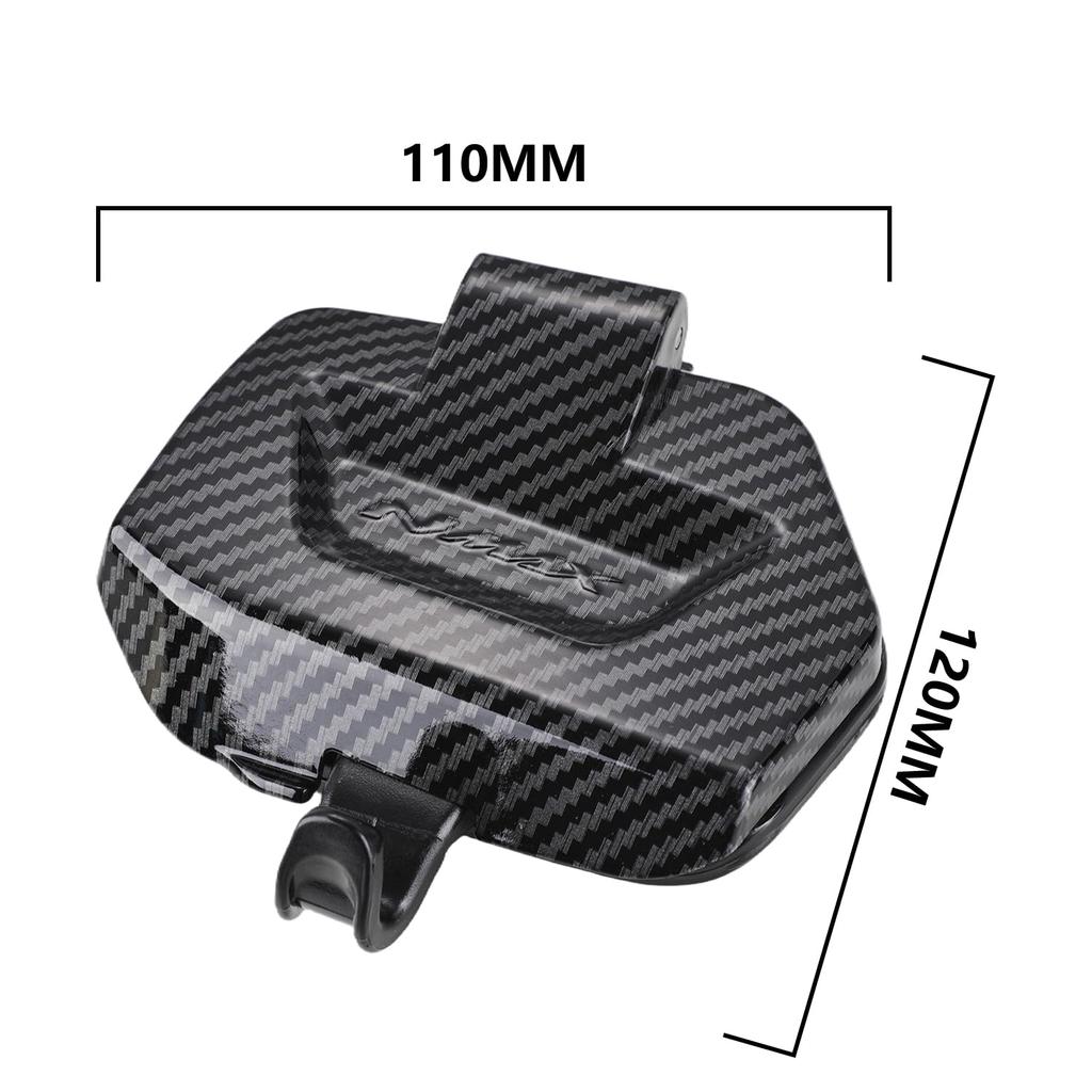 JFG Motorcycle Tool Box Cover Waterproof Storage Carbon Tone Compatible Car NMAX125 NMAX155 2025