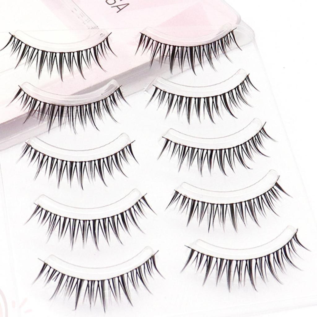 5 пар натуральных накладных ресниц макияж искусственные ресницы для девушек и женщин DIY наращивание ресниц косплей косметика инструмент для красоты