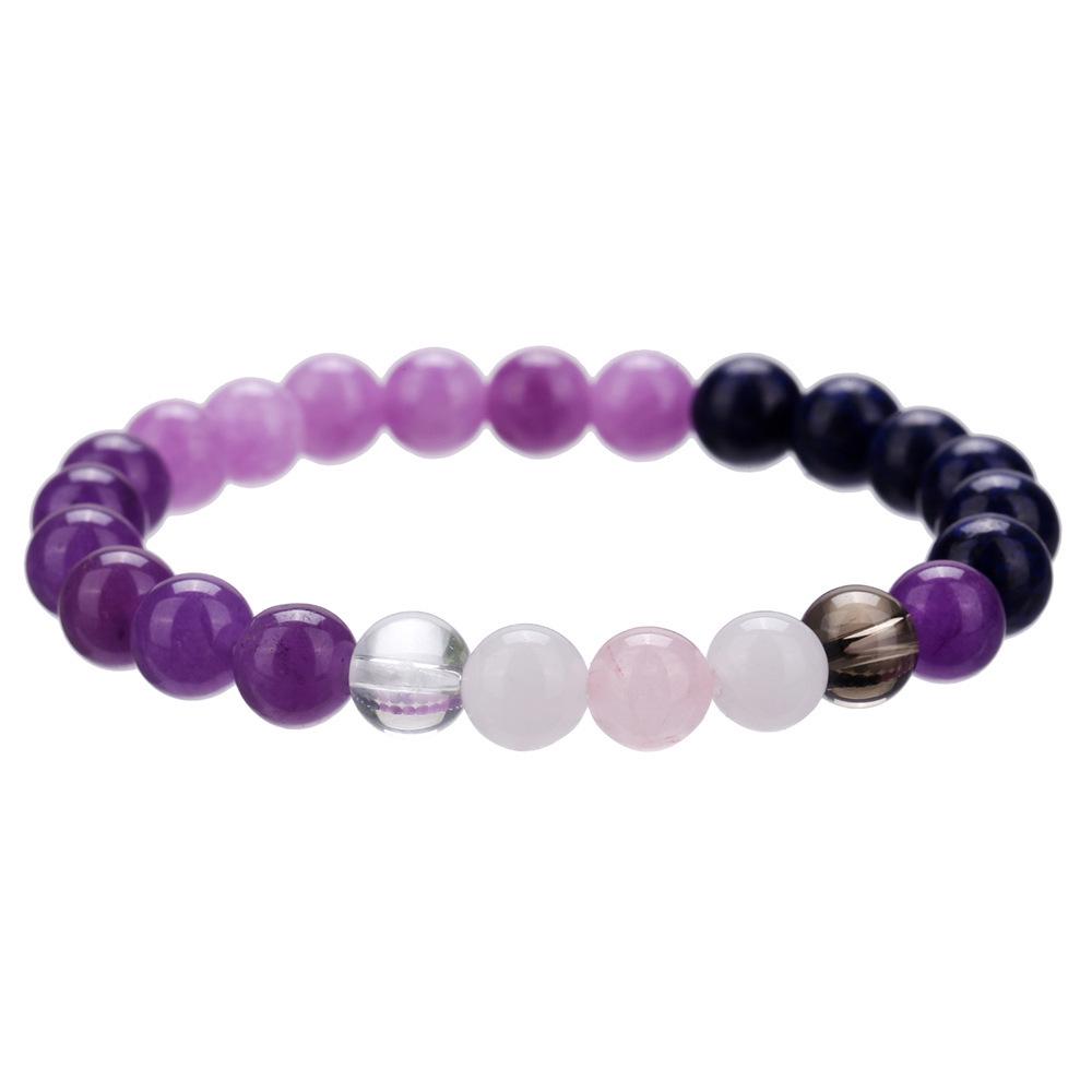 Европейский Кристальный Браслет из Тигрового Глаза на Эластичной Основе, Украшения из Натуральных Каменных Бусин