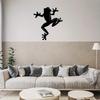 Metal Frog Wall Decor Artistic Wall Sculpture Elegant Metal Hanging for Living Room & Bedroom Stylish Indoor & Outdoor Home