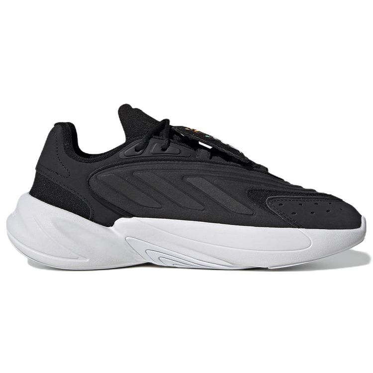 Adidas Ozelia Черно-белые женские кроссовки Core-Black Cloud-White Acid-Red GW0593