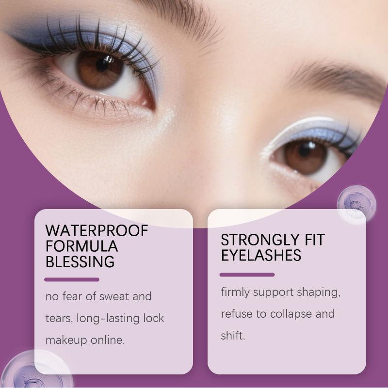 Cluster Lash Glue 48 Hour Lasting  Strong Hold Waterproof Eyelash Adhesive For DIY Extension Kit
