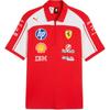 Вязаная футболка-поло с коротким рукавом Scuderia Ferrari HP Replica Series, унисекс, топ 713826-01