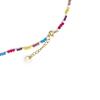 Luxenter Collier en argent 925 et finition on or 18 carats avec cristaux multicolores - Busde