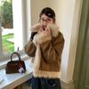 Ретро меховое пальто из искусственной замши с коротким мехом, женский тонкий маленький ароматный меховой топ, осень и зима