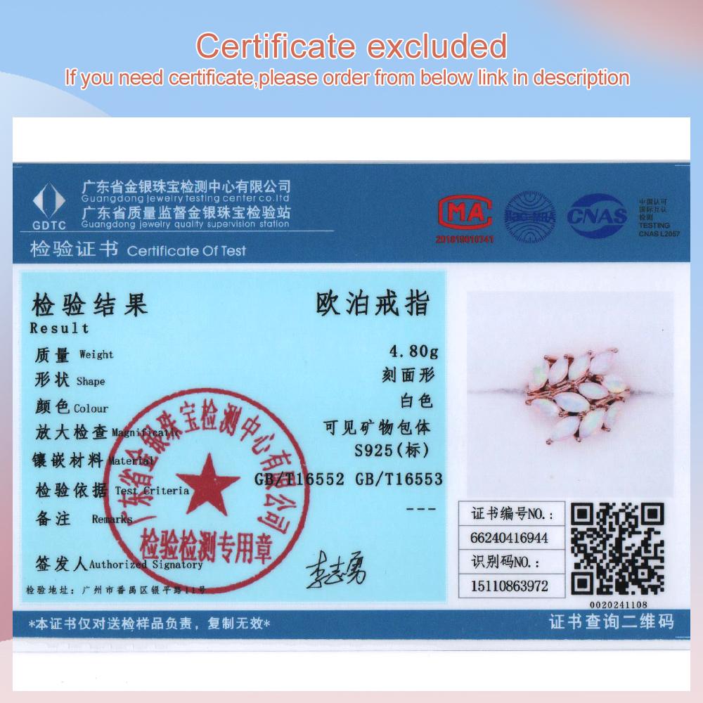 Роскошное светлое кольцо с натуральным опалом из розового золота 925 пробы, камень, родившийся в октябре, из серебра, ювелирные украшения, подарок на годовщину и свадьбу для женщин