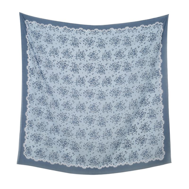 Малайзия Цветочный Принт 110 Квадратный Шарф Мусульманский Хиджаб Женщины Элегантные Шали Дамы Повседневный Головной Платок Тюрбан Косынка Оптовая Продажа