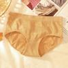 Mid Waist Seamless Nylon Briefs Tummy Control Butt Lifter Leakproof Underwear for Daily Wear