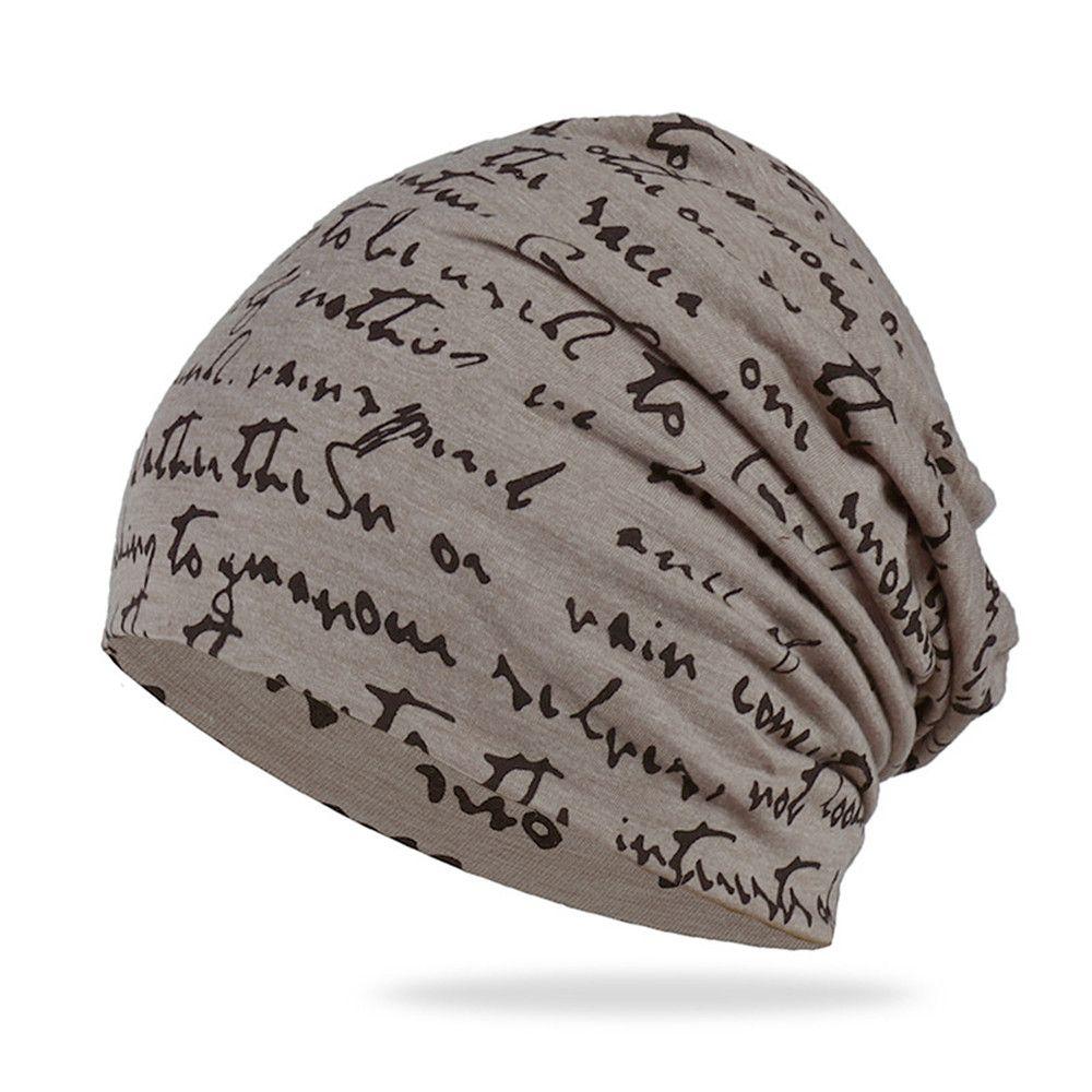 Women's Knit Cap Goth Bonnet Head Wrap Men's Hat Nightcap Hip Hop Beanies