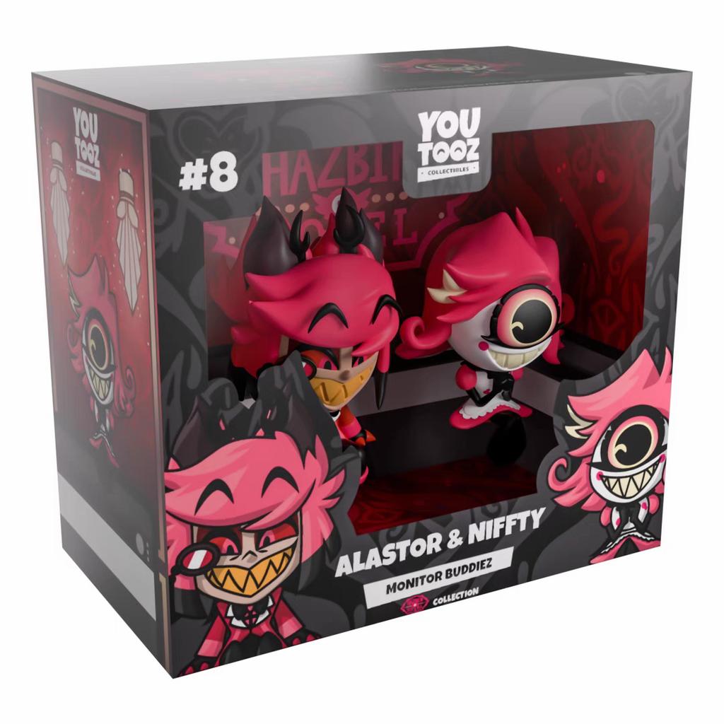 Горячая Новинка 13,4 см ПВХ Youtooz Hazbin Hotel Аластор Активная Фигурка Коллекционная Модель Украшения Упаковка Гараж Кукла Игрушки Подарок