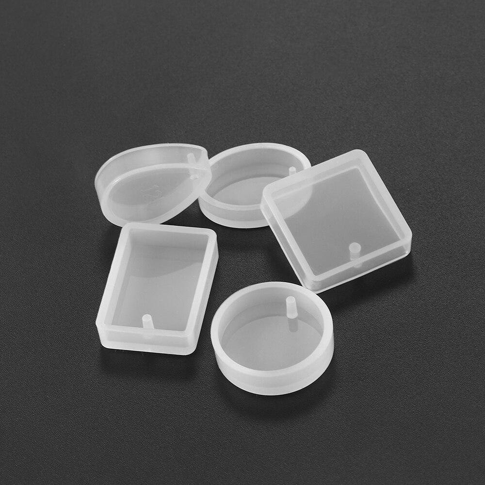 5Pcs Pendant Resin Epoxy Molds Mixed Size Casting Silicone UV Resin Molds For DIY Jewelry Making Findings Supplies Accessories