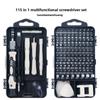 115 In 1 Multifunctional Manual Screwdriver Set Combination Hardware Tools Mobile Phone Disassembly Tools