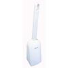 Ohe Toilet Brush, White, Approx. 37cm H x 8cm W x 9.3cm D, Includes Thrift Case, Flocked