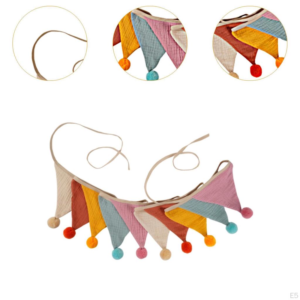 Ткань Баннер Вымпел Флаг Красочные Украшения Праздничные Принадлежности Фотобудка Реквизит Знаки