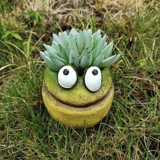 Animal Plant Pot, Animal-Shaped Resin Planter, Weather Resistant Matte Texture Plant Container for Outdoor Indoor Decor