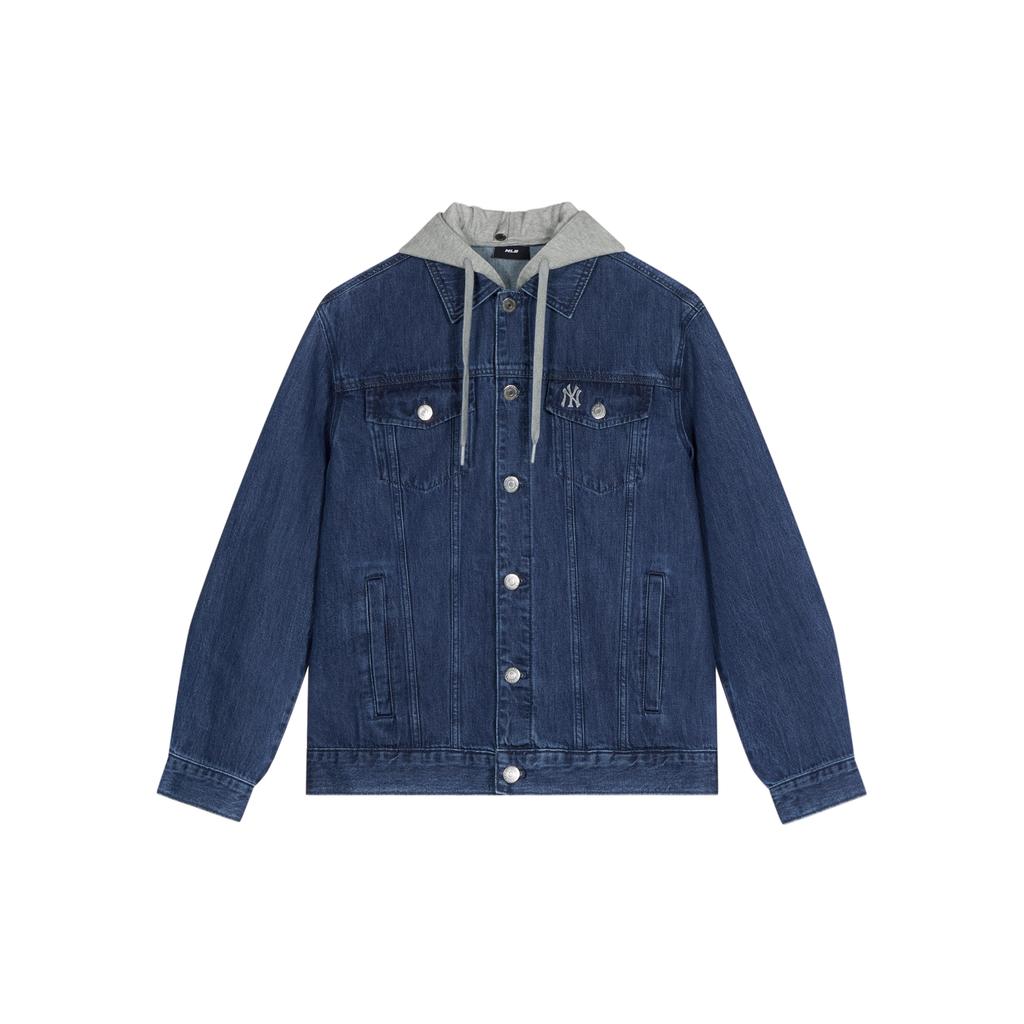 New MLB SS24 Denim Jacket Unisex Blue 3ADKB0741-50INS