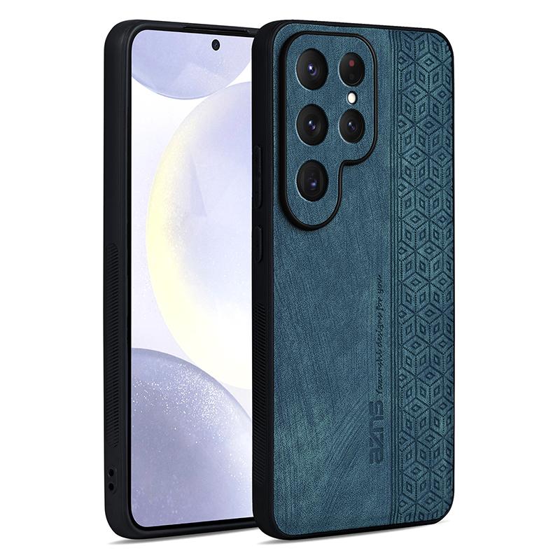 Для Samsung Galaxy S25 Ultra Задняя крышка Кожаный чехол для телефона с амортизирующим бампером для Galaxy S25 Ultra Coque Capa