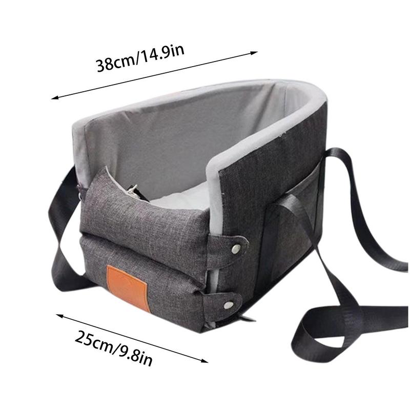 Автомобильное сиденье для собак, портативное и съемное, ведро для домашних животных, кровать с высоким сиденьем, удобная центральная консоль, бустерное сиденье для щенков, аксессуары для интерьера