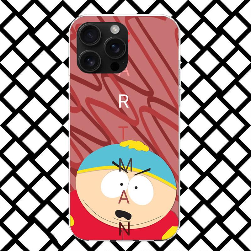 Мультяшный чехол для телефона S-South P-Parkes для iPhone 17 Air 16 16E 15 14 Plus 13 Mini 12 11 Pro Max 7 8 + SE 2020 Мягкий чехол Fundas 11