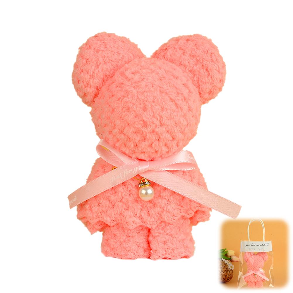 Полотенце с милым мультяшным медведем, квадратное полотенце, праздничный подарок на день рождения, 30x30 см, дневной сувенир для дома, Valen X1L2