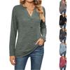 Women's Long Sleeve Waisted Elegant V Neck Button Down Shirt Stylish Casual Tops