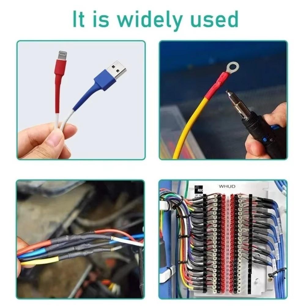 127/530Pcs 2:1 Shrink Ratio Heat Shrink Tubing Sleeves Cable Repair Protection Wire Connection