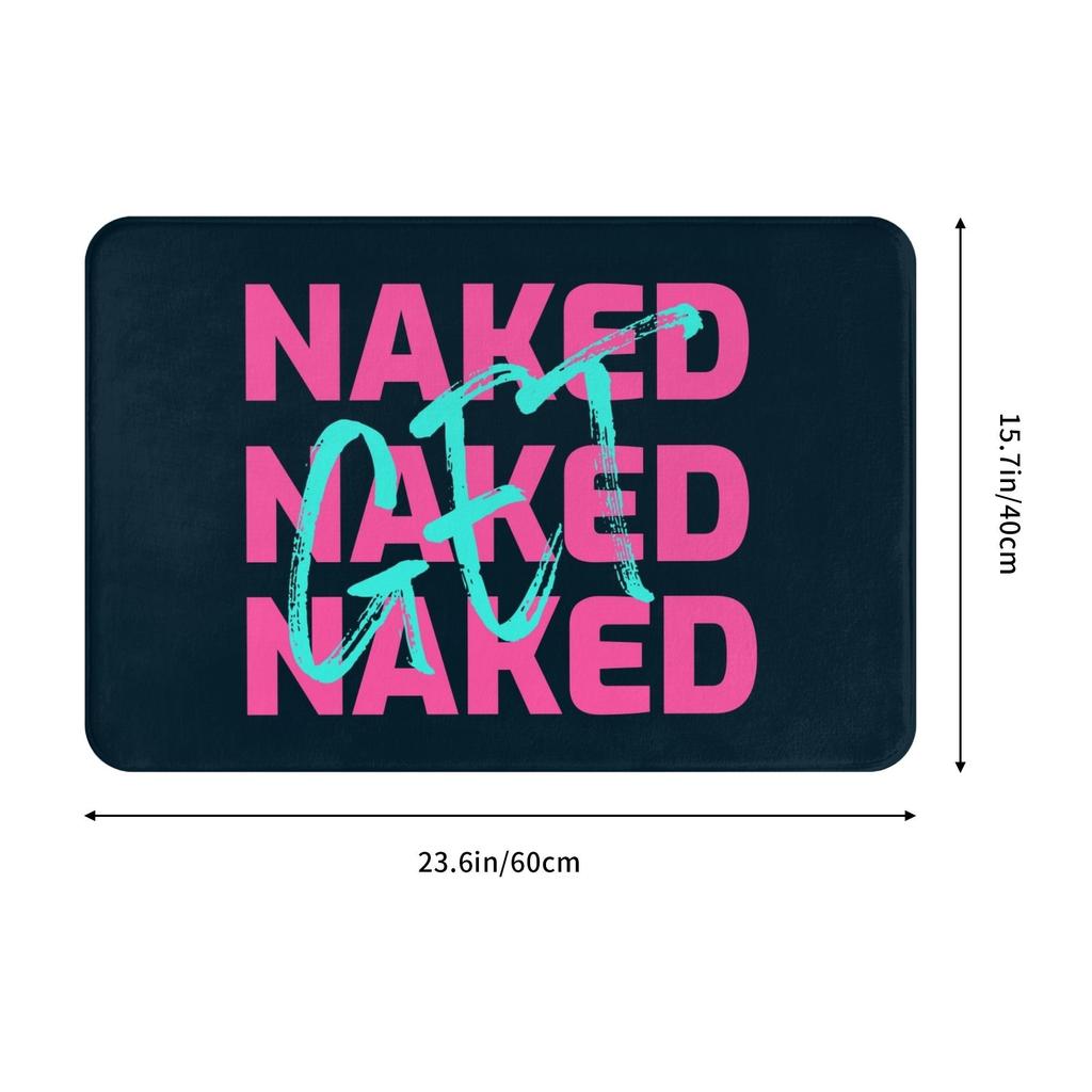 Get Naked Doormat Non-Slip Kitchen Bath Mat Bedroom Balcony Floor Door Entrance Carpet Rug