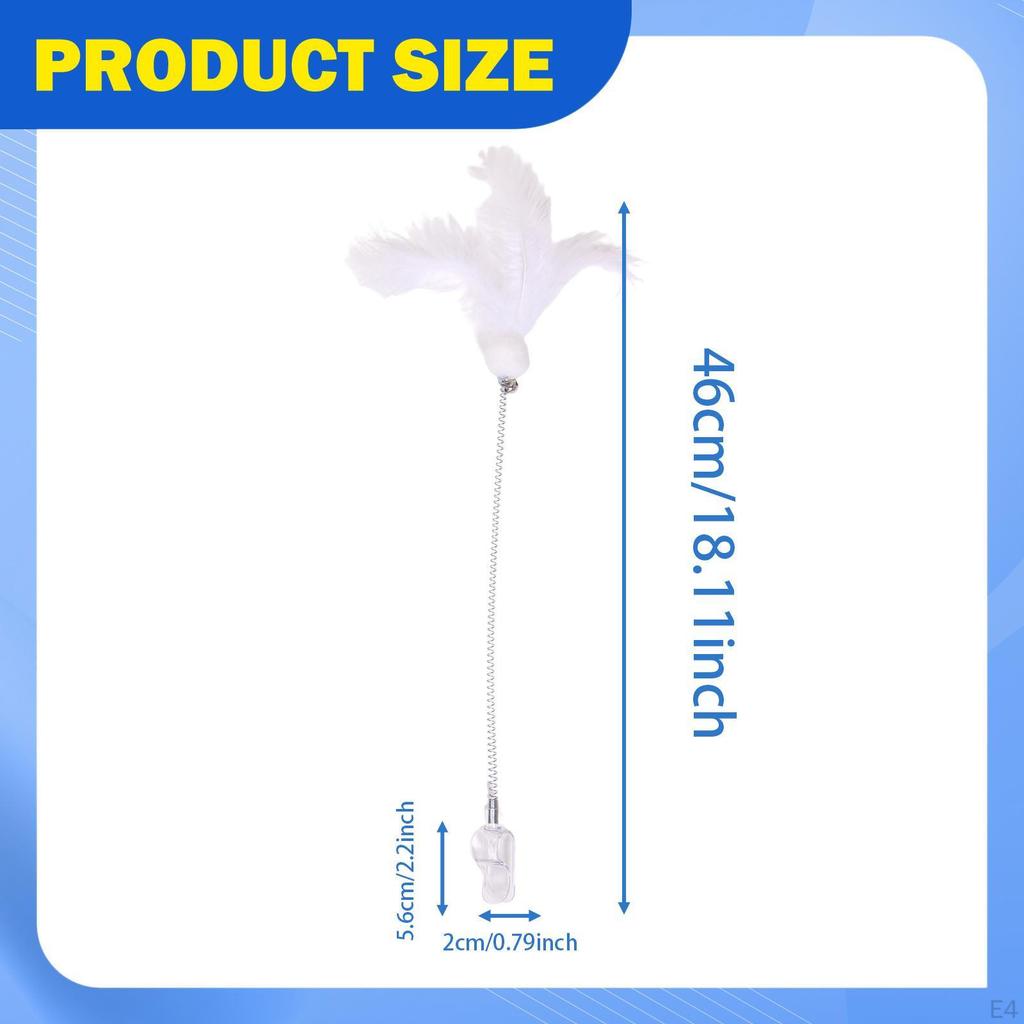 Кошачья игровая удочка с перьевым колокольчиком для увлекательной активности и веселья