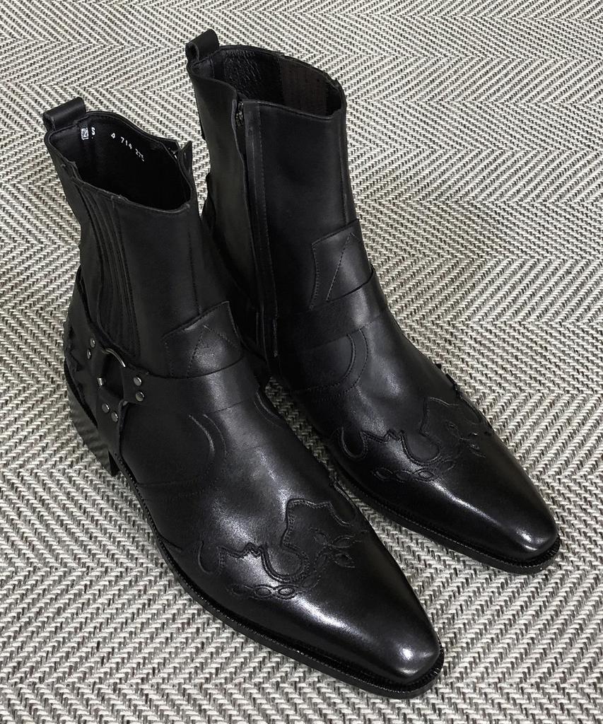 Joenshoe Cadenza Laurent Western Boots Mink Tan Black
