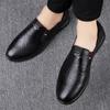 2024 Брендовая мужская повседневная обувь из натуральной кожи, роскошные брендовые мягкие мокасины, мужские мокасины, деловые, черные, для вождения