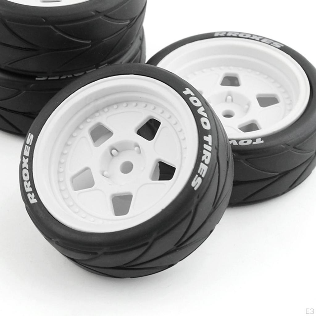 Колесные диски для радиоуправляемых машинок 1/10, шины, ступицы 12 мм для модифицированных запасных частей для гусеничных грузовиков-багги