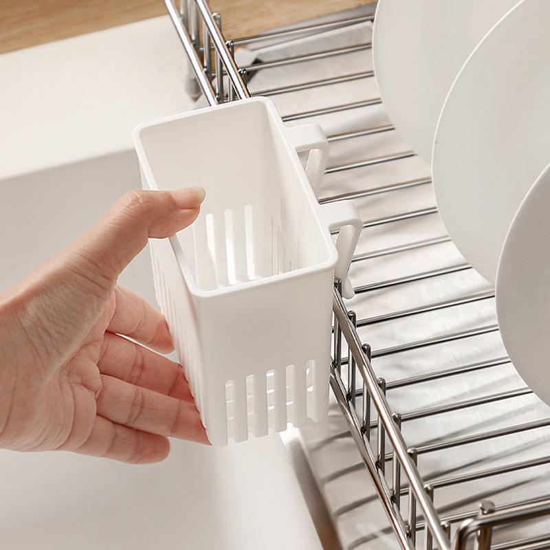 Multifunctional Kitchen Utensil Storage Rack Chopstick Draining Holder Wall-Mounted Freestanding Cutlery Tableware Organizer Box