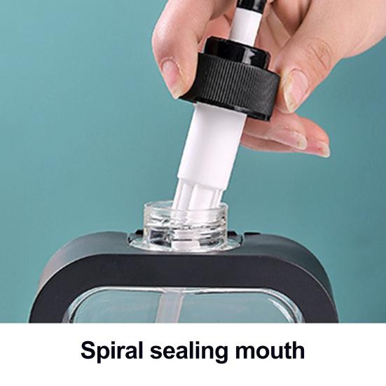 Бутылка для лосьона, герметичная, прозрачный дизайн, дозатор с помпой, широкое горлышко, пластиковая, водонепроницаемая