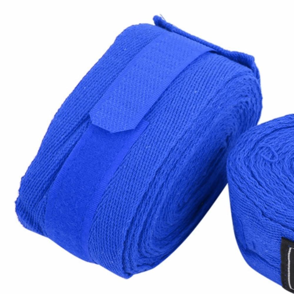 2pcs Stretch Fabric Boxing Hand Wraps Cotton Material Blue Boxing Hand Wraps Boxing Training