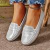 Flat Four Seasons Lightweight Casual Shoes Fashion One Foot Stirrup Women's Shoes Round Head Single Shoes