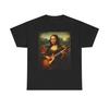 Mona Lisa Playing Electric Guitar T-Shirt | Renaissance Art Rock Shirt