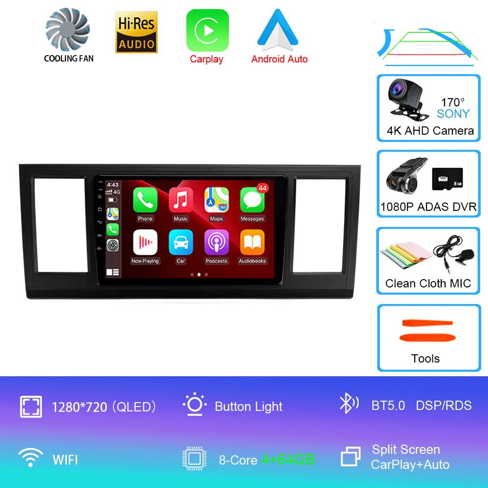 Car Radio Android 14 Carplay Auto Multimedia Player For Volkswagen Caravelle 6 T6.1 T6 2015-2020 Autoradio Stereo 2din Head Unit
