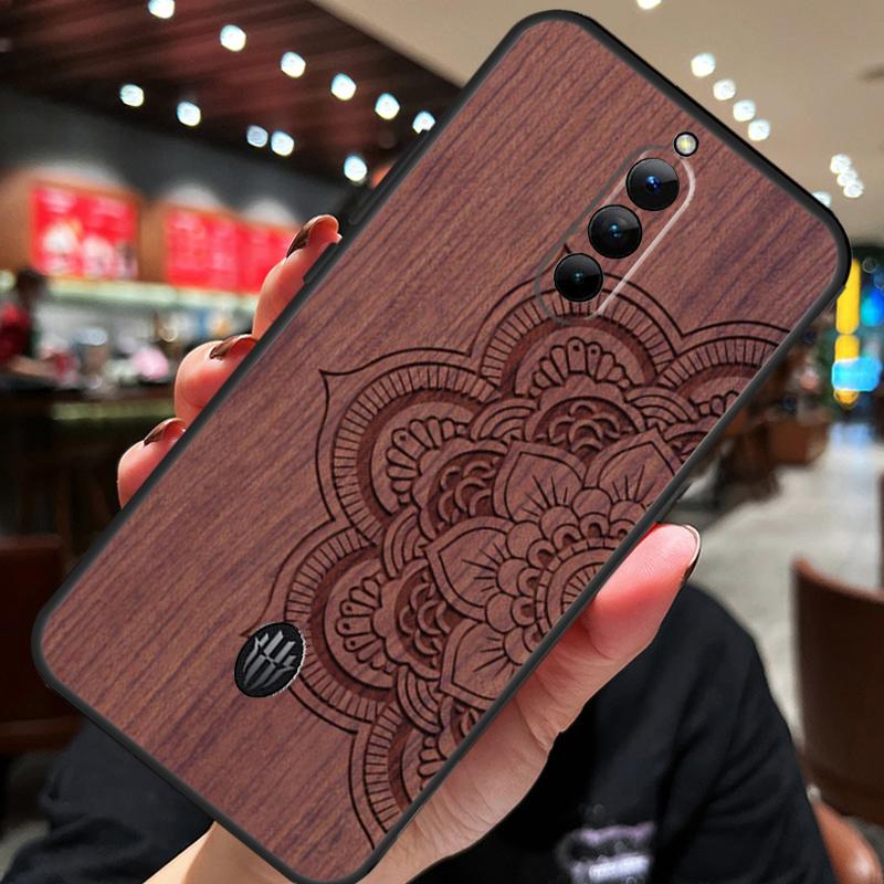 Деревянный чехол с цветочной мандалой для ZTE Nubia Red Magic 8S 9S 10S 8 9 10 Pro Plus 6S 7S 6 7 Pro 5G 6R 11 Pro Plus