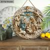 Holy Night Nativity Scene Pendant, Decoration of Home Walls or Doors, 2d Flat Wooden, Christmas Decoration, Gifts for Friends and Family