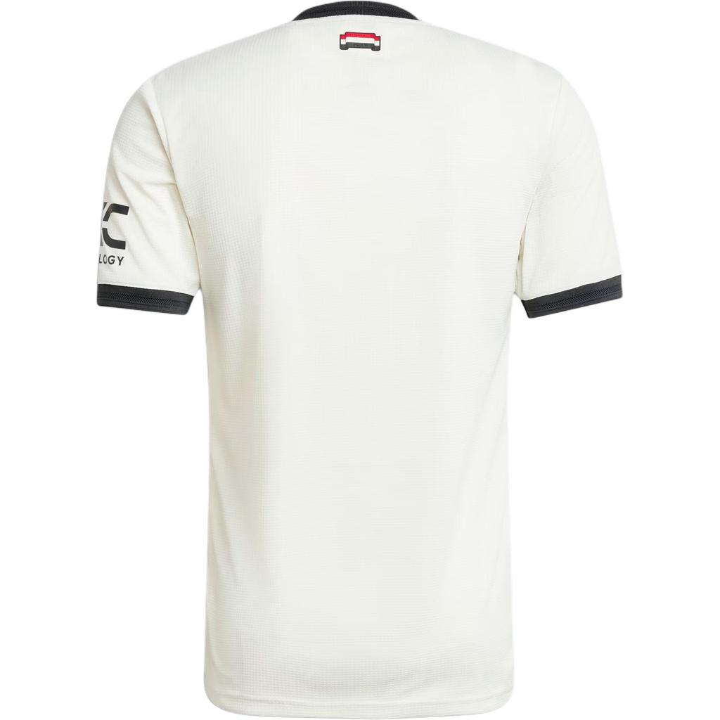 Adidas Оригинальная футболка SS24 24/25 Third Authentic Jersey Manchester United Series с круглым вырезом и коротким рукавом, мужская футболка серо-белого цвета IY7814