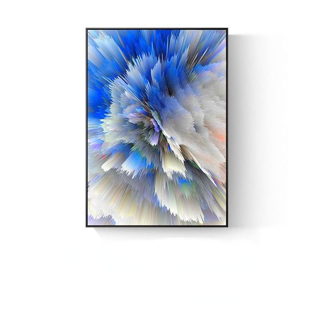 Абстрактное Настенное Искусство Взрывное Облако Коралловое Гостиная Декоративная Картина на Холсте Геометрия Скандинавский Стиль Принт Художественные Плакаты Отпечатки