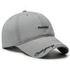 Pure cotton brim with letter embroidery holes baseball cap fashionable versatile face small cap men and women