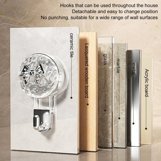 Strong Suction Cup Basin Hook Convenient Bathroom Storage Heavy-duty Multi-purpose Adhesive Hook Home Supplies