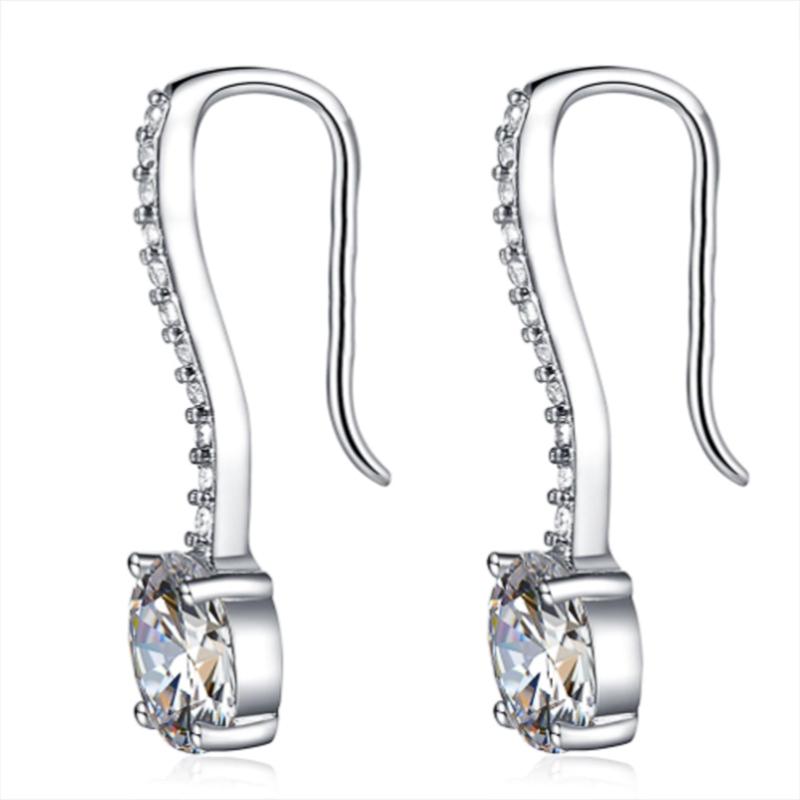 BELLA BOX Женские серьги, роскошные инкрустированные камнями CZ, простые и элегантные женские аксессуары, свадебные трендовые серьги 2021, ювелирные изделия