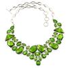 Peridot Quartz Gemstone Ethnic Style Jewelry Necklace 16-18''