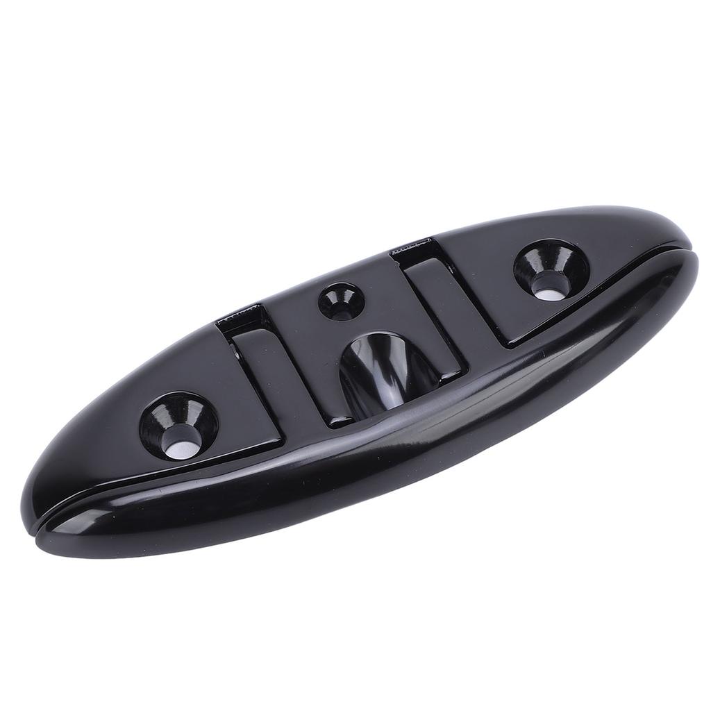 6-дюймовая складная швартовная утка из нержавеющей стали 316, морские швартовные утки для троса, сверхпрочные, с черным покрытием, швартовные утки для яхты, автодома