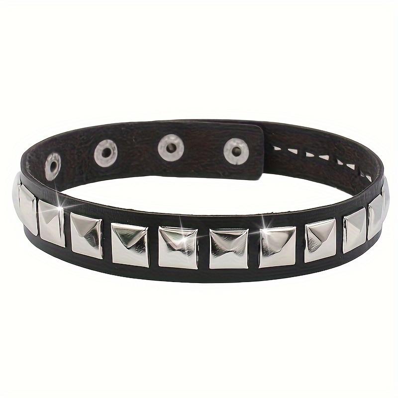 Панк Готический Стиль ПУ Кожаное Ожерелье Y2K Цепочка на Ключицу Вечеринка Рождество Креативный Подарок на День Рождения День Святого Валентина